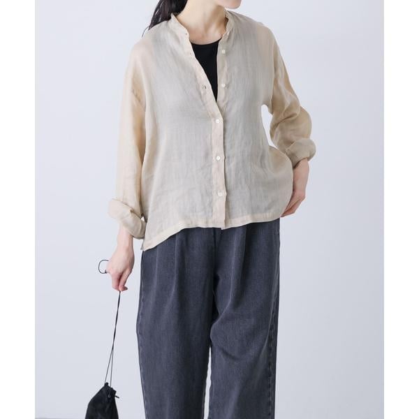 かぐれ（kagure）/ラミースタンドカラーショートシャツ