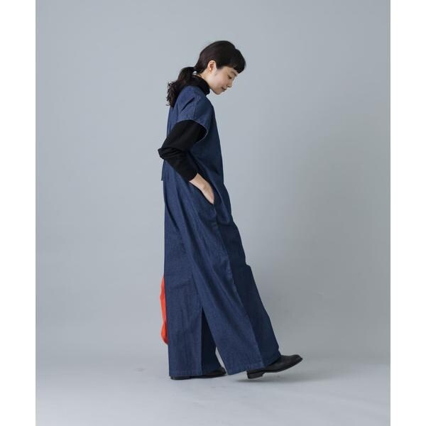 かぐれ（kagure）/『2サイズ展開』デニムワイドオールインワン