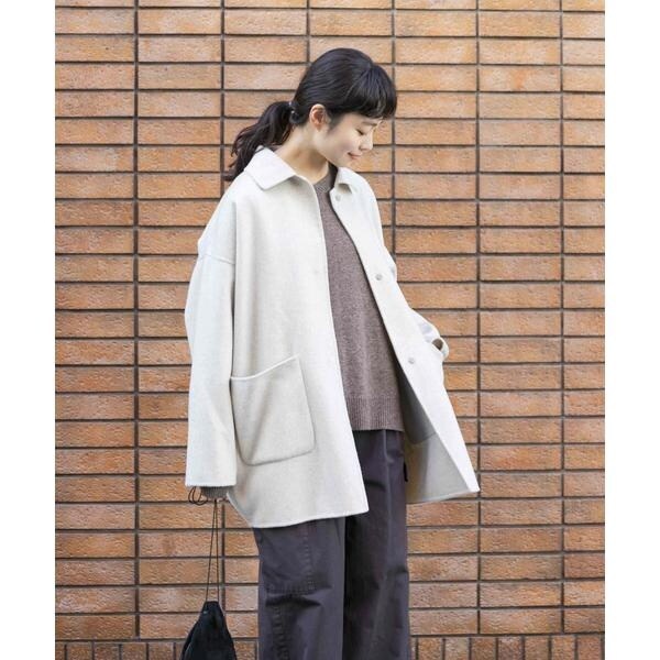 かぐれ（kagure）/ウールステンカラーショートコート