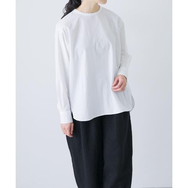 かぐれコットンクルーネックプルオーバーシャツ かぐれ（kagure）/コットンクルーネックプルオーバーシャツ