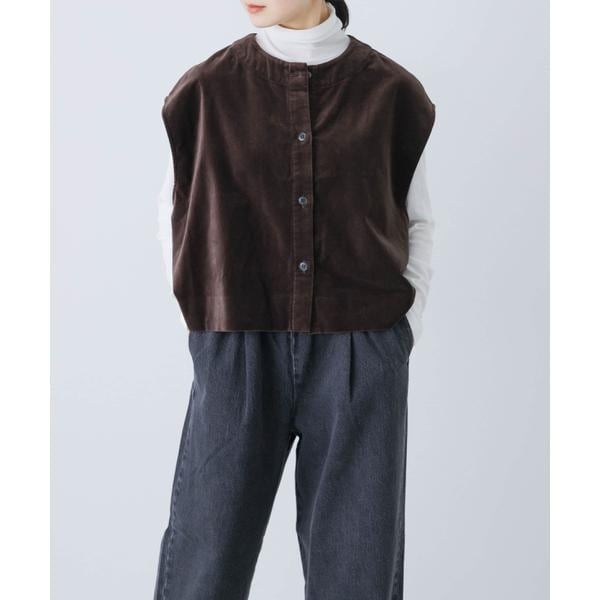 かぐれ（kagure）/コットンベルベット2WAYベスト