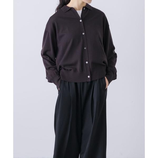 かぐれ（kagure）/ウールポロニットカーディガン