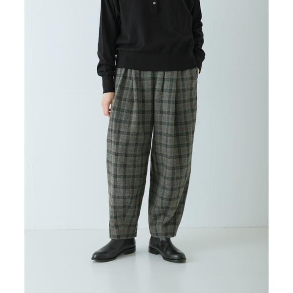 かぐれ（kagure）/ウールコットンチェックパンツ