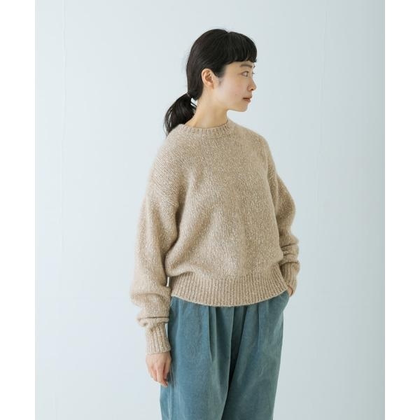 【NEW】かぐれ（kagure）/コットンアルパカクルーネックニット