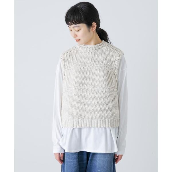 かぐれ（kagure）/2WAY綿麻ニットベスト_9