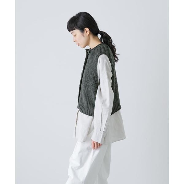 かぐれ（kagure）/2WAY綿麻ニットベスト_19