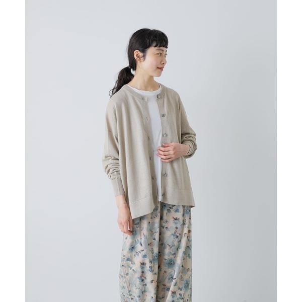 かぐれ（kagure）/リネンワイドクルーネックカーディガン_1