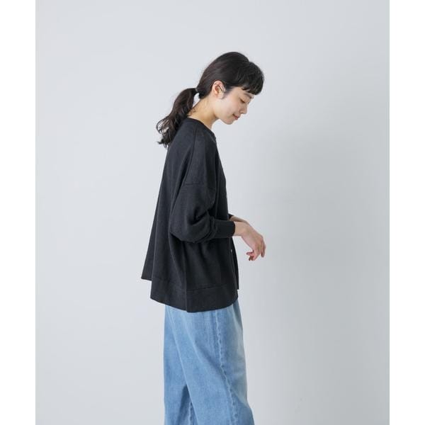 かぐれ（kagure）/リネンワイドクルーネックカーディガン_3