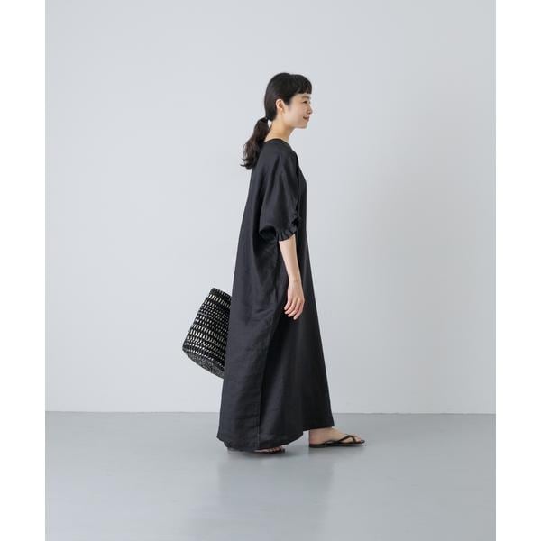 かぐれ（kagure）/『2サイズ展開』リネンフリルスリーブワンピース