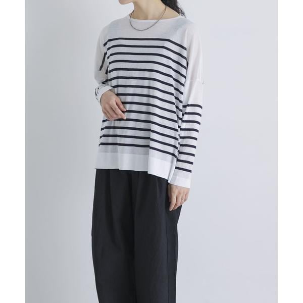 かぐれ（kagure）/シアーコットンボーダーボートネック 10,582円