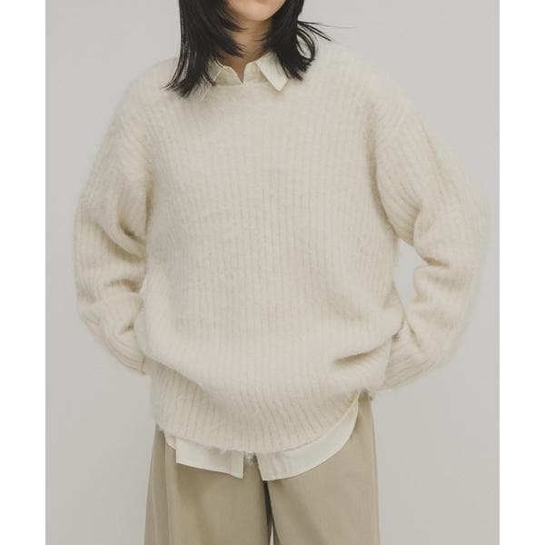 【NEW】KBF（KBF）/シャギールーズリブニット