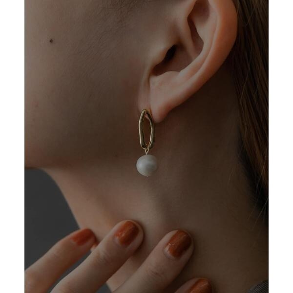 UNOAERRE ウノアエレ バンブーモチーフ ループ K18ホワイトゴールド