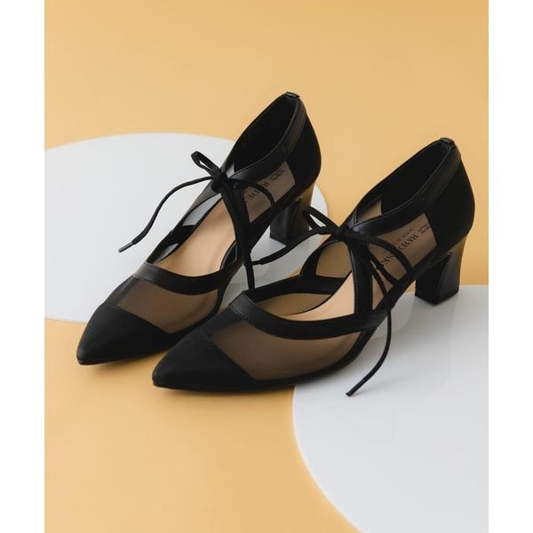 ロデスコ（RODE SKO）/『MADE IN JAPAN』チャンキーヒールリボンパンプス