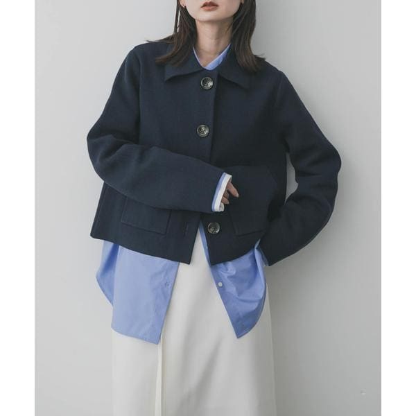 センスオブプレイスバイアーバンリサーチ（SENSE OF PLACE）/ビックボタンニットジャケット