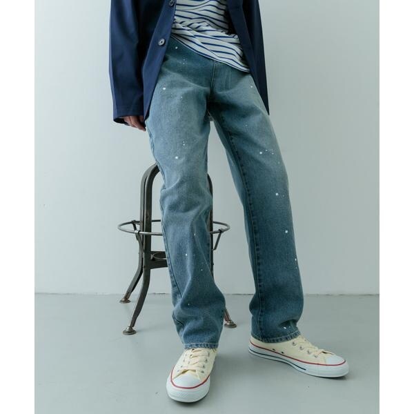 アイテムズ アーバンリサーチ(ITEMS URBAN RESEARCH)/11oz PAINT STRAIGHT DENIMの通販はau ...