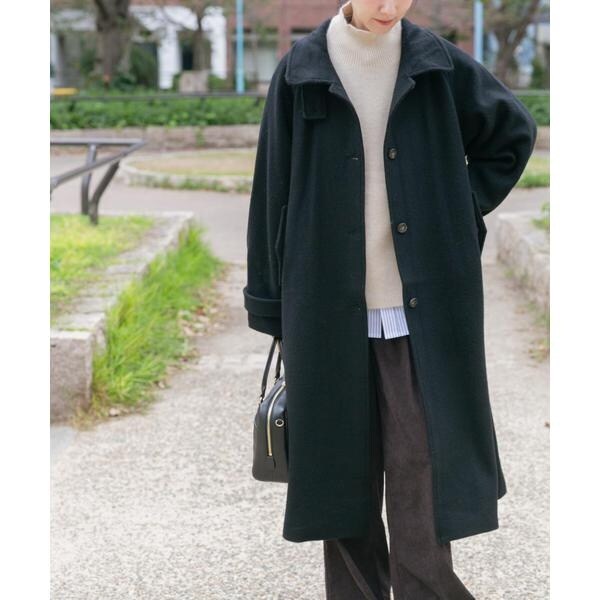 アイテムズ アーバンリサーチ（ITEMS URBAN RESEARCH）/尾州ウールスタンドカラーコート_2