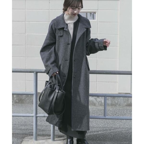 アイテムズ アーバンリサーチ（ITEMS URBAN RESEARCH）/尾州ウールスタンドカラーコート_3