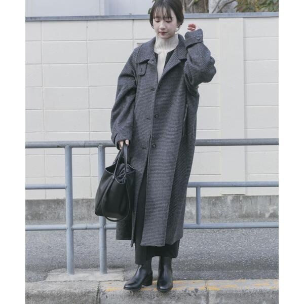 アイテムズ アーバンリサーチ（ITEMS URBAN RESEARCH）/尾州ウールスタンドカラーコート_4
