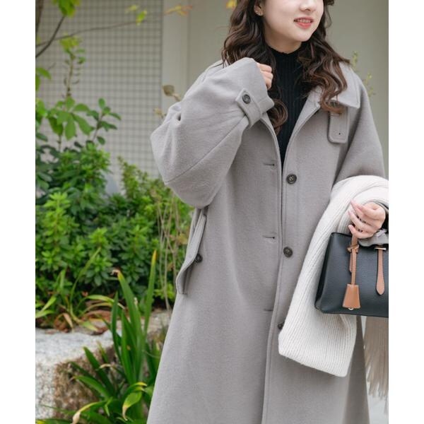 アイテムズ アーバンリサーチ（ITEMS URBAN RESEARCH）/尾州ウールスタンドカラーコート_15