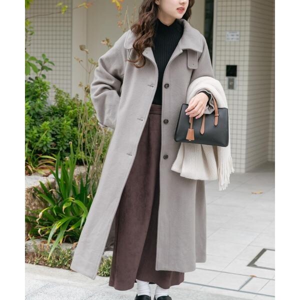 アイテムズ アーバンリサーチ（ITEMS URBAN RESEARCH）/尾州ウールスタンドカラーコート_17