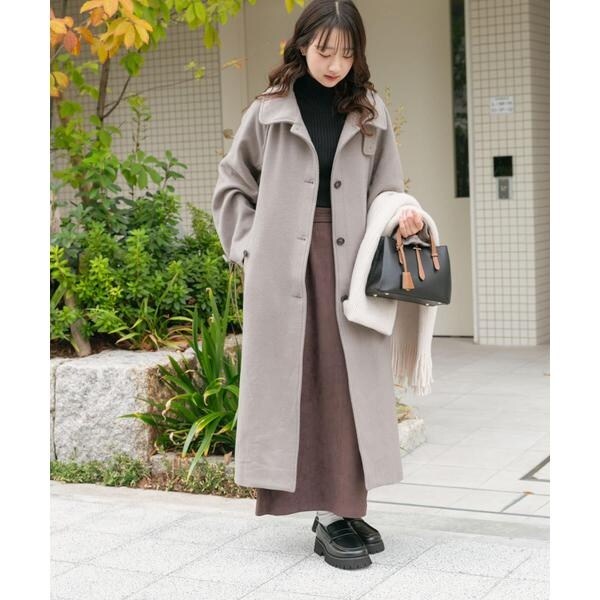 アイテムズ アーバンリサーチ（ITEMS URBAN RESEARCH）/尾州ウールスタンドカラーコート_18