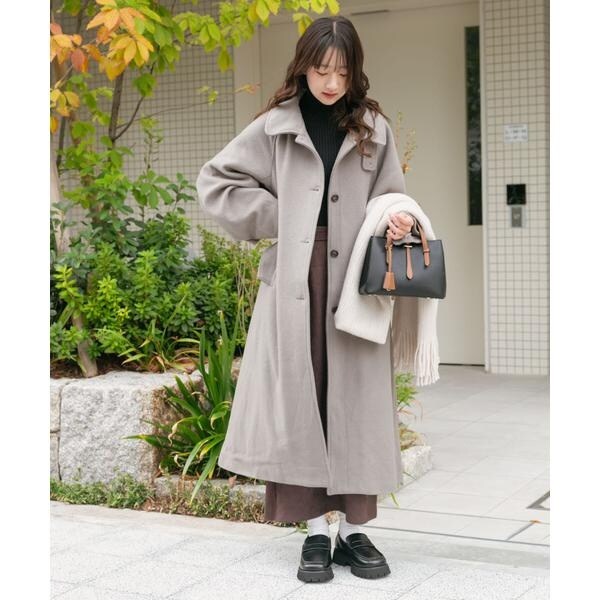 アイテムズ アーバンリサーチ（ITEMS URBAN RESEARCH）/尾州ウールスタンドカラーコート_19