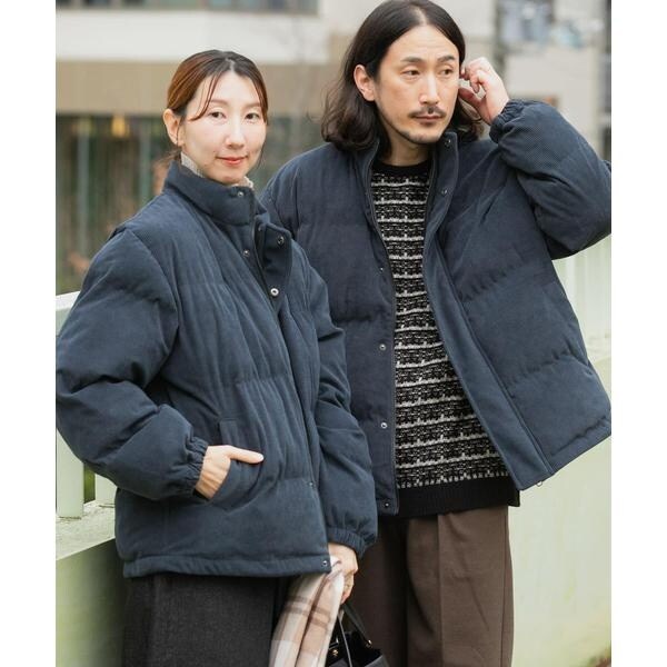 URBAN RESEARCH」 「wide dad」ダウンジャケット 2 ネイビー メンズ 