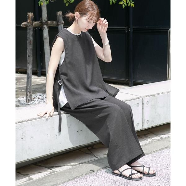 アイテムズ アーバンリサーチ（ITEMS URBAN RESEARCH）/ベスト×ワイドパンツセット
