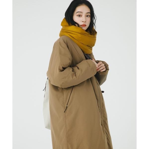 エカル（EKAL）/『UR TECH』中綿 ノーカラーコート