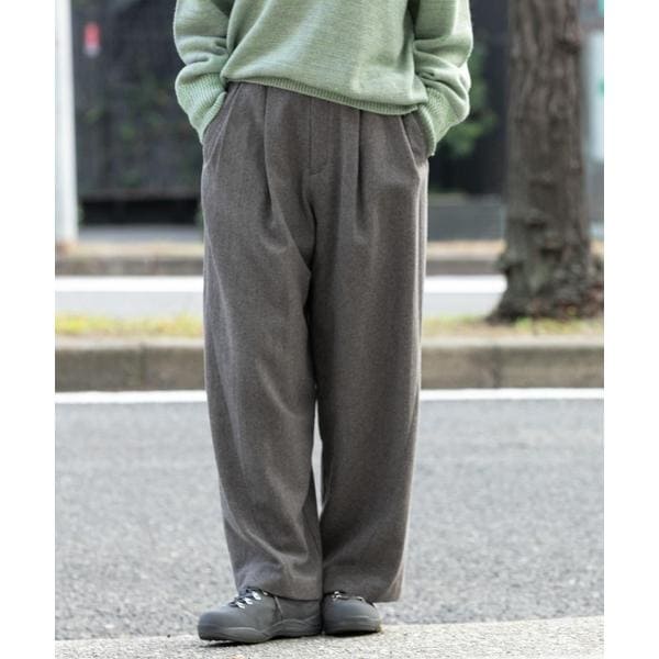 【NEW】エカル（EKAL）/ウールツィードパンツ