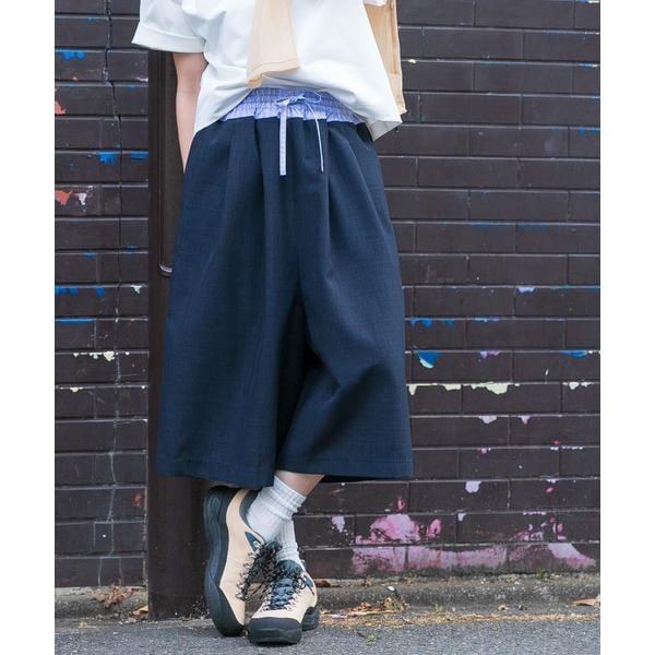 【NEW】エカル（EKAL）/『UR TECH DRYLUXE』ハイツイストワイドバミューダパンツ