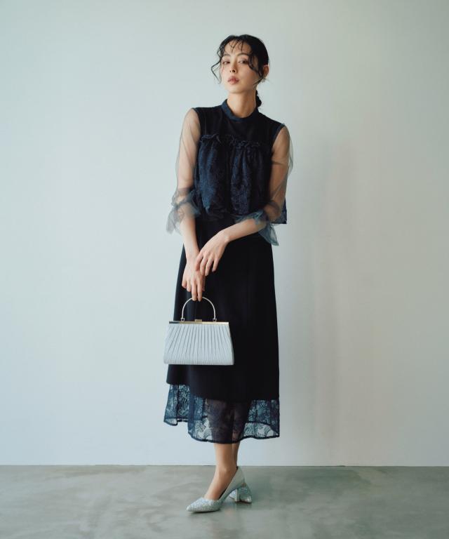 haremode ハレモード シフォンドレス ブラック 結婚式 お呼ばれ 二次会 ハレモード（haremode）/結婚式・二次会・セレモニーシーン対応