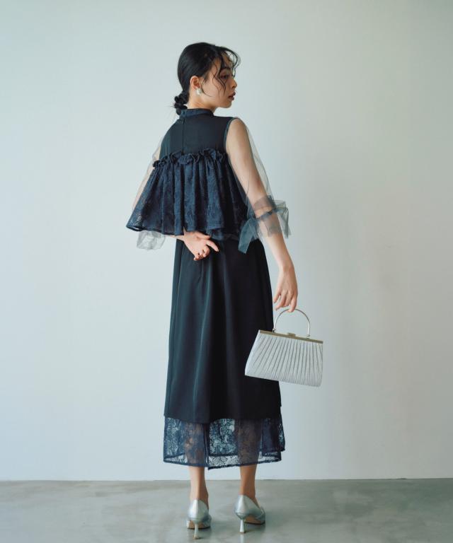 ハレモード（haremode）/結婚式・二次会・セレモニーシーン対応　ワンピース・パーティー　クラシカルシフォンレイヤードドレス ハレモード（haremode）/結婚式・二次会・セレモニーシーン対応