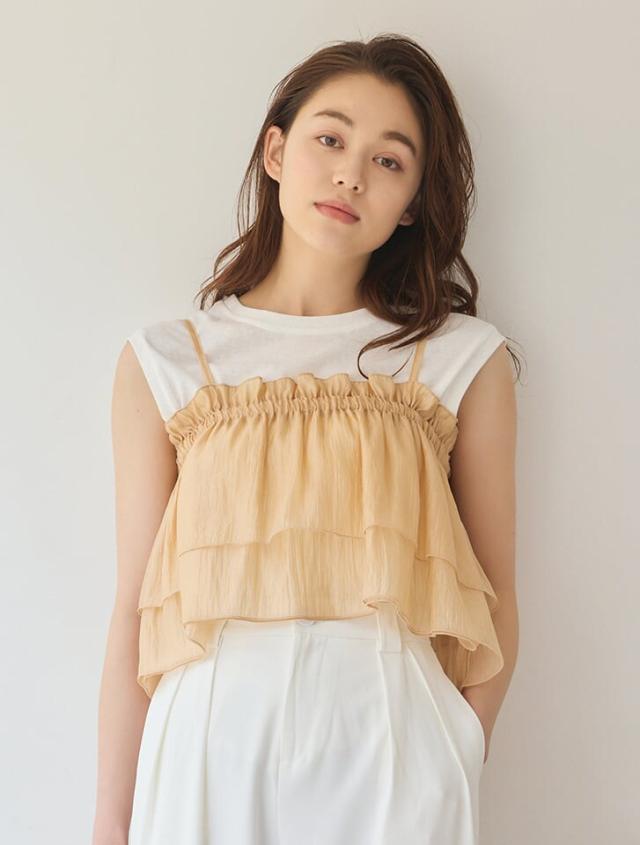 フィフス（fifth）/楊柳ギャザーデザインビスチェの通販は 5,031円