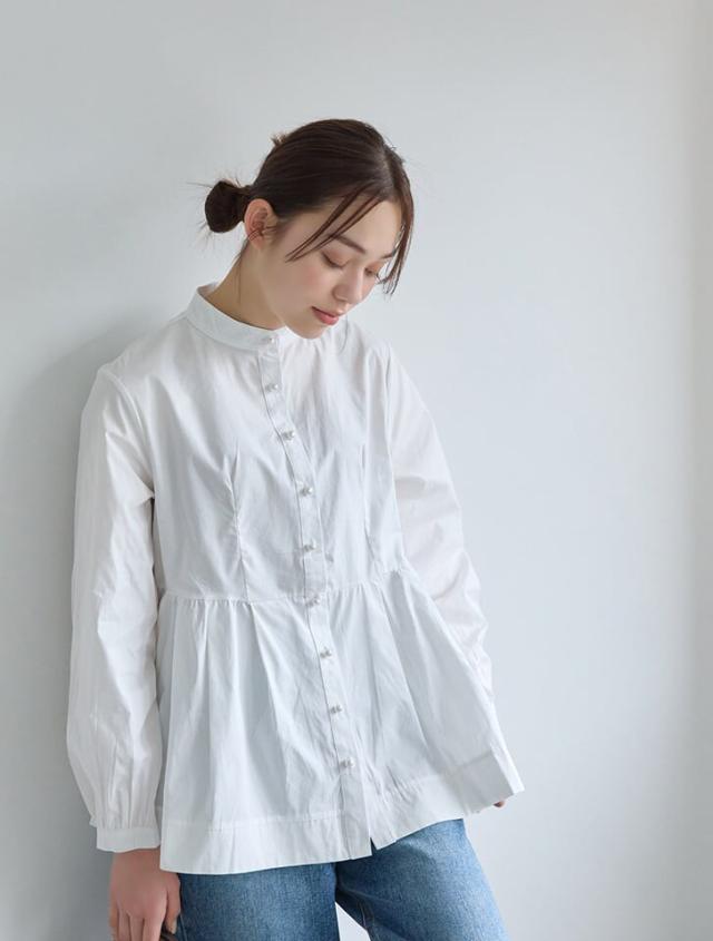 フィフス（fifth）/パールボタンフレアブラウスの通販は