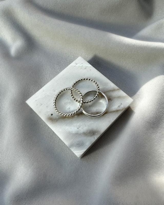 ニナ・エ・ジュール（Nina&Jules）/【NINA&JULES】アグネスシルバーリング（3点セット）