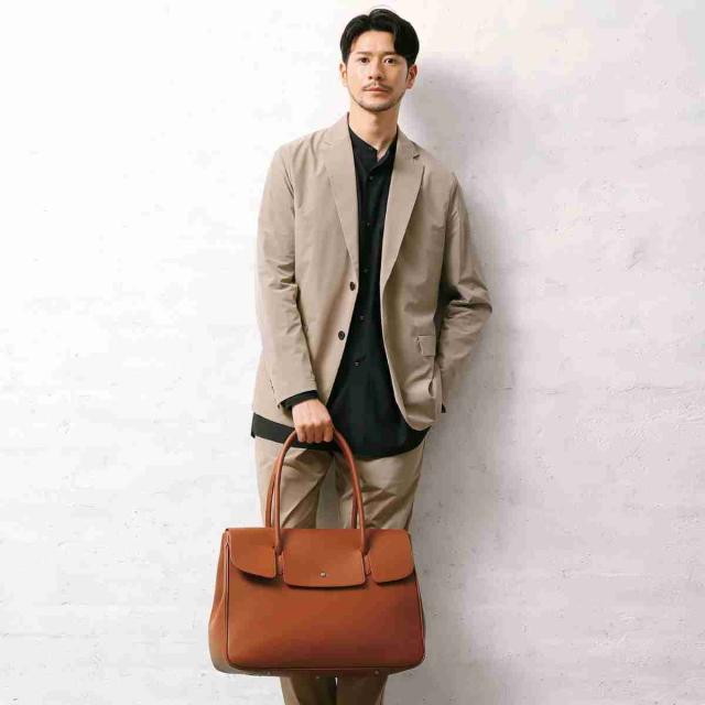 ブルーシンシア（BLUE SINCERE）/本革 ボストン トート バッグ 大容量