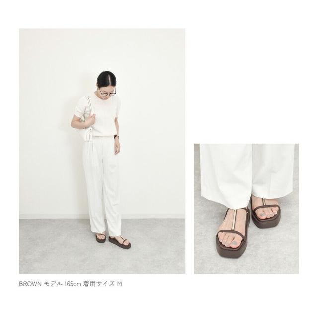 トゥクン（tukn．）/【厚底なのに軽量】2025SS新作 厚底 ストラップ