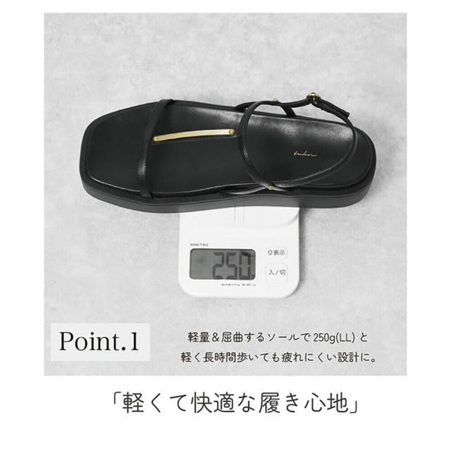 トゥクン（tukn．）/【厚底なのに軽量】2025SS新作 厚底 ストラップ