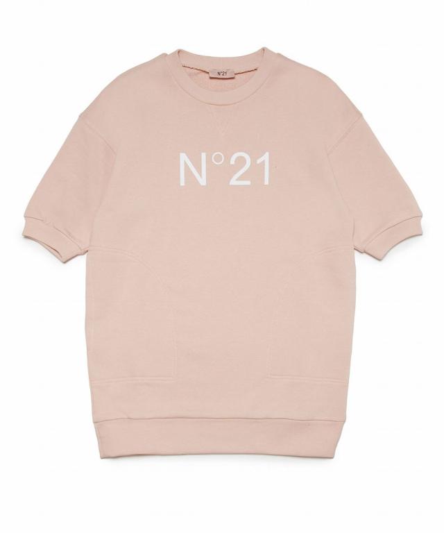 ヌメロヴェントゥーノ（N°21）/N°21 Kids & Junior ブランドロゴ半袖ワンピース