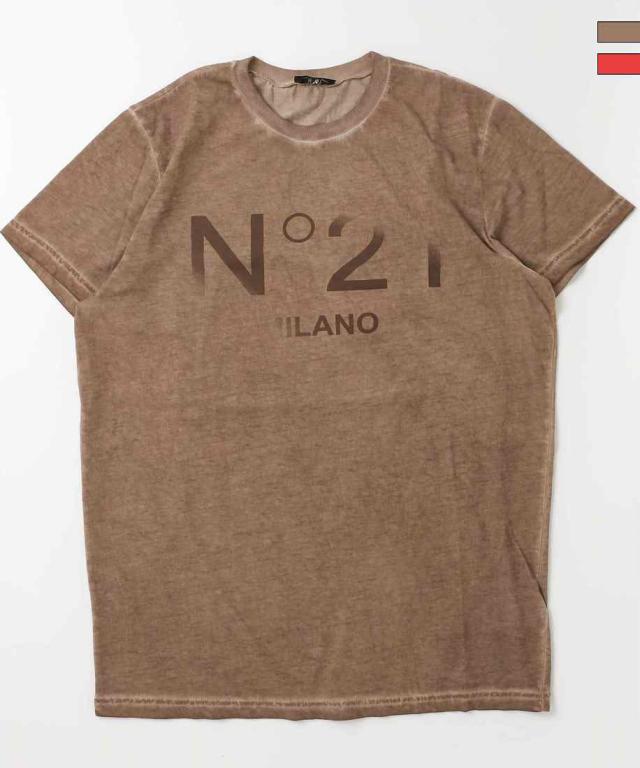 ヌメロヴェントゥーノ（N°21）/N°21 ブランドロゴ半袖Tシャツカットソー