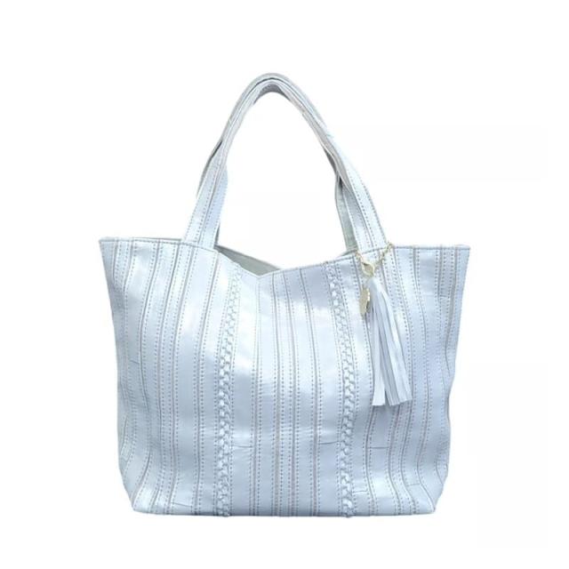 グリームサプライ（Gream Supply）/牛革ブロックパッチトートバッグ　No，23B2