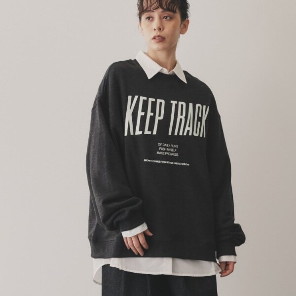 バイラル（VIRAL．）/【ECLAT METTRE．】KEEP TRACK 裏毛プルオーバー