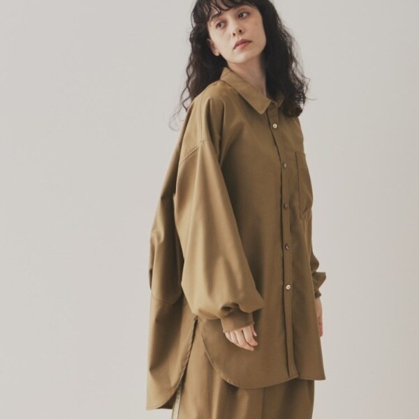 バイラル（VIRAL．）/【ECLAT METTRE．】RIBスリーブチュニックシャツの通販は