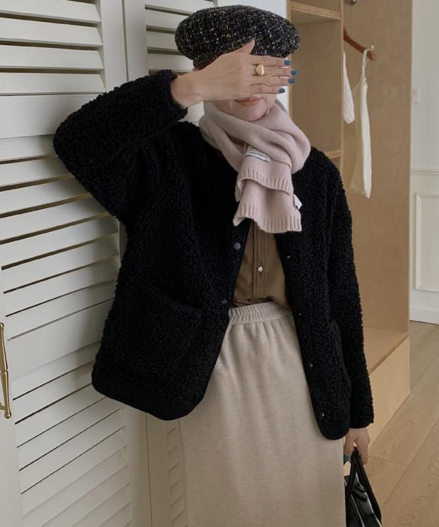 バニコ（Banico）/【Banico】ボアノーカラージャケット