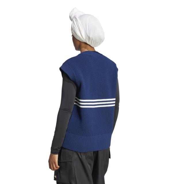 adidas Originals//KNITTED VEST/スリーストライプス ニットベスト アディダス スリーストライプス ニットベスト - ホワイト