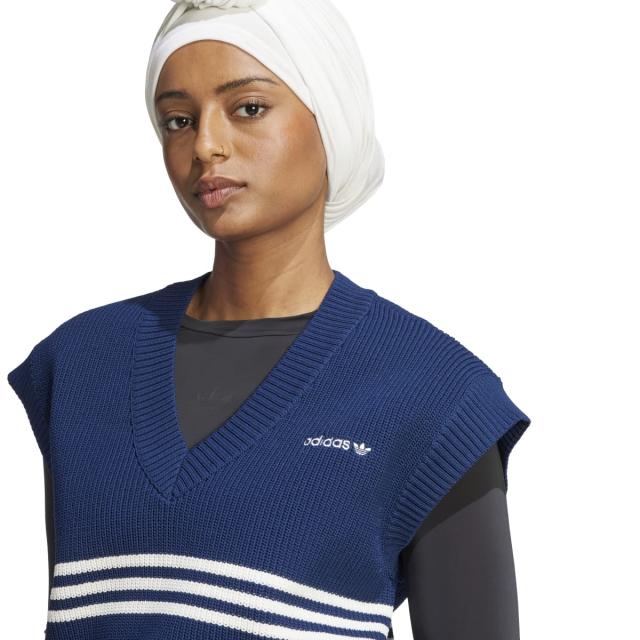 adidas Originals//KNITTED VEST/スリーストライプス ニットベスト レディース スリーストライプス ニットベスト オフホワイト