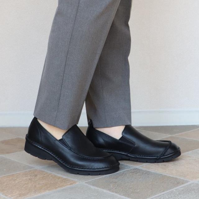 エイチエス（HS）/日本製 HS 4E レザー スリッポン