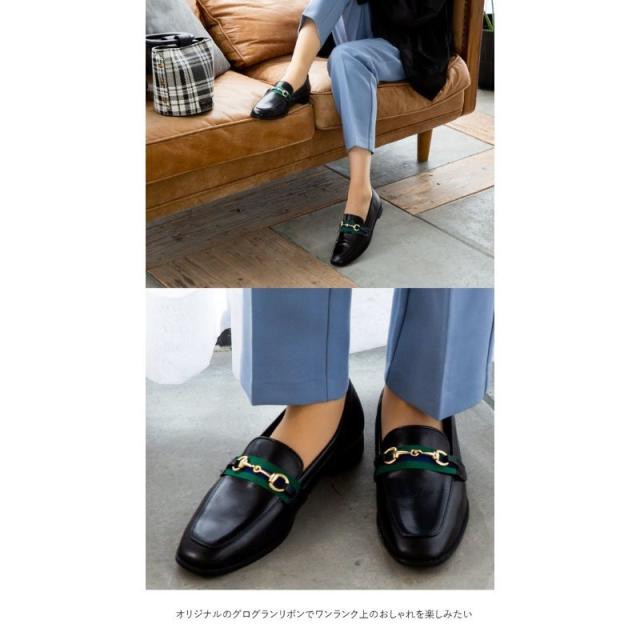 スコーピウス（SCORPIUS）/【SCORPIUS】 リボン ビット ローファー