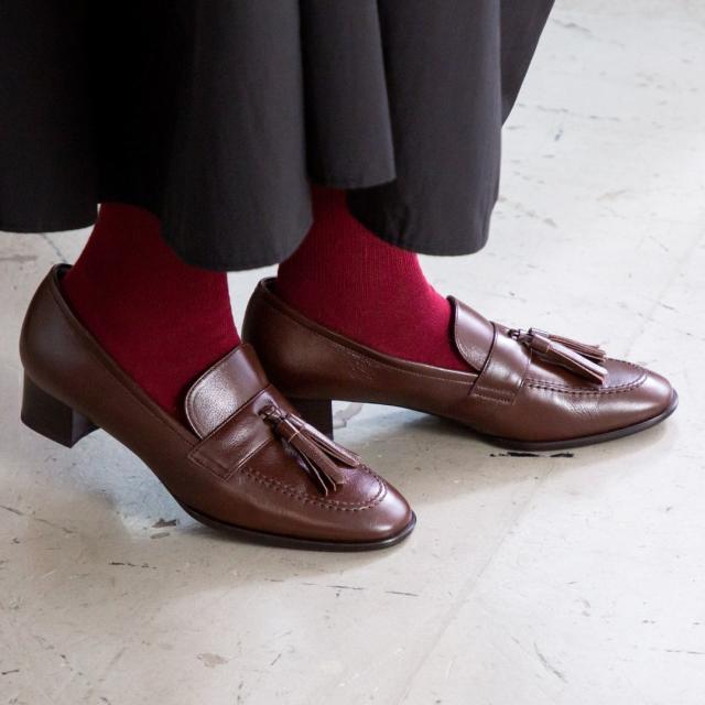 スコーピウス（SCORPIUS）/【SCORPIUS】ヒールアップ タッセル ローファー